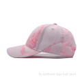 Nouveau design Pink Tie Dye Baseball Cap